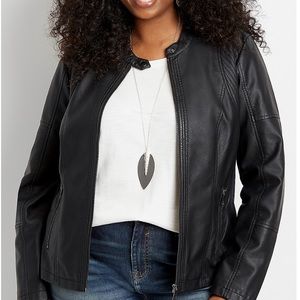 MAX JEANS➕Faux Leather Jacket